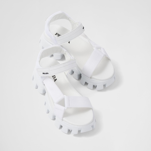 PRADA Authentic Sporty Woven Nylon Tape Sandals - Picture 4 of 16